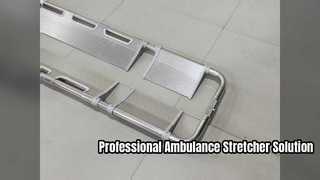 Schaufeltrage aus Aluminiumlegierung mit sechs Brettern, unverzichtbar für Notfallbehandlung und Feuerrettung