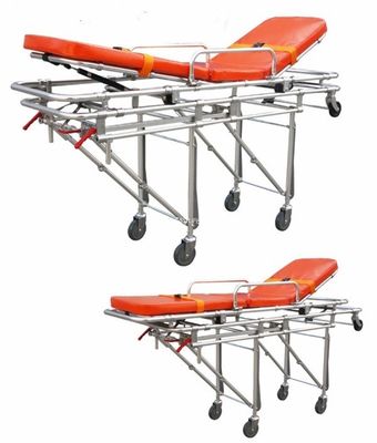 Schwammkissen Klappbarer Krankenwagen Niedrige Position Spinal Board Bahre mit Schwammkissen