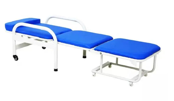 Ein guter Preis. Rückziehbar Klappbar verstellbar Krankenhaus-Klinik Begleitstuhl mit Stahl-Spray-Kunststoff-Struktur Online