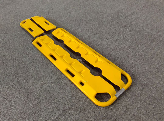 Klappbare Erste-Hilfe-Plastik-Scoop-Stretcher Röntgenstrahl Trennbarer Drei-Gang