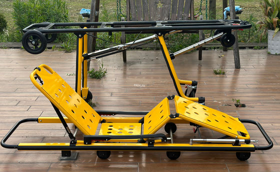 Ambulance-Streetcher aus Aluminiumlegierung mit Klappbein, mechanischer Struktur und Höhenregelung