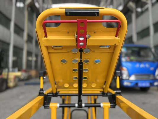 High-End Verdickte Aluminium-Legierung Ambulanz-Stretcher für Notfall-Rettung mit verstellbarer Rückenlehnenhöhe Für Krankenhausgebrauch