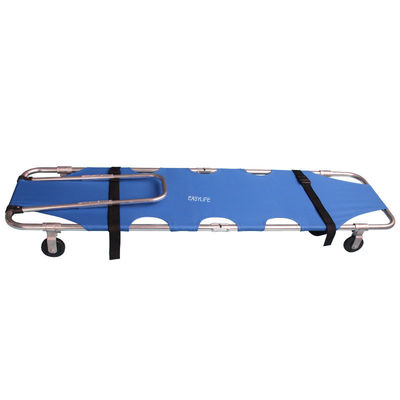 Four Wheel Folding Stretcher With Drawbar