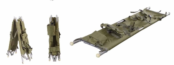 Ein guter Preis. Aluminiumlegierungs-Falten-medizinische Bahre 200 x 46 x 16cm für Krankenwagen 9 Kilogramm Online