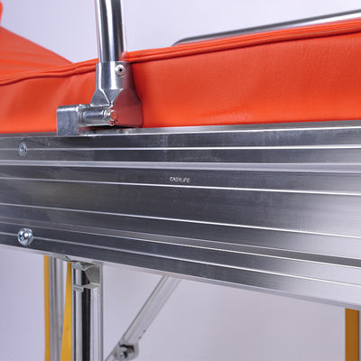 Krankenhaus medizinische verstellbare Patientenwagen Aluminiumlegierung Notfallrettung Klappfahrzeug Patientenübertragung Transport Krankenwagen