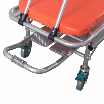 Ein guter Preis. Dauerhafte Aluminiumlegierungs-Krankenwagen-Bett-Bahren-geduldiges Laufkatze ODM H500mm Online