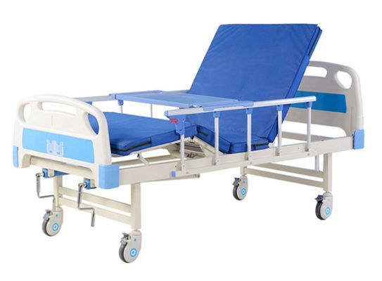 86.6in 95 cm manuelles Aufzug-Krankenhaus einzelner rüttelnder manueller Fowler Bed Aluminum Alloy