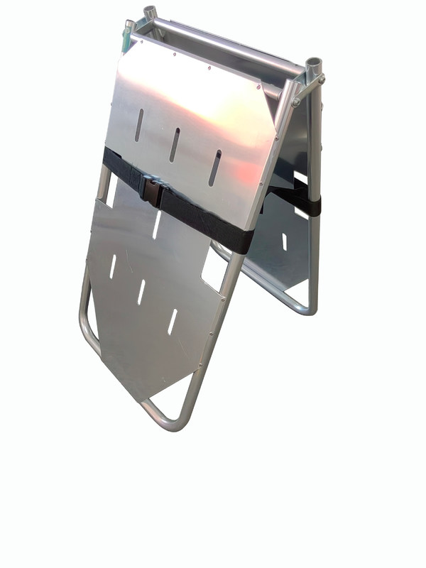 Aluminiumlegierung Hartplatte Zweifachträger für Patientenübertragung Bequem zu tragen