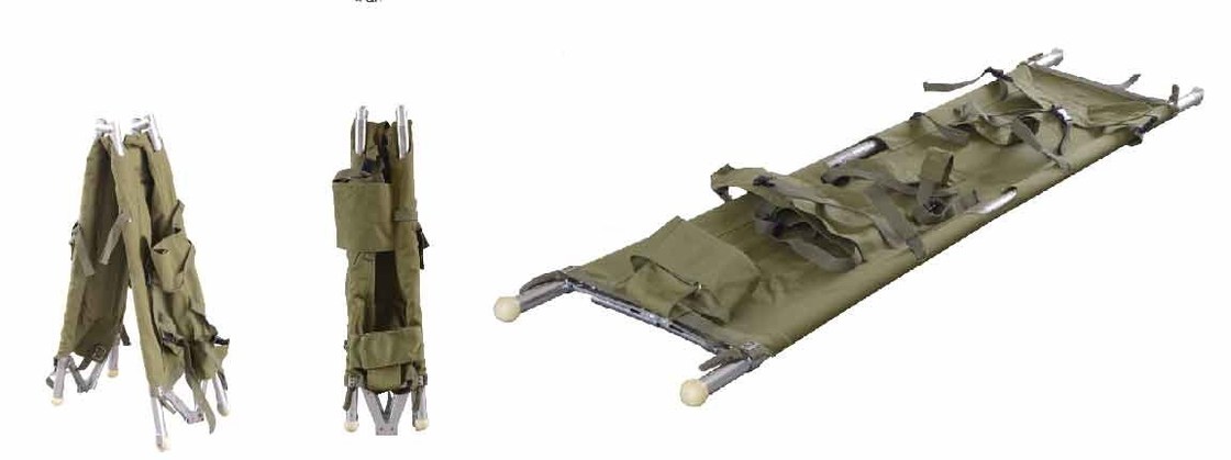 Aluminiumlegierungs-Falten-medizinische Bahre 200 x 46 x 16cm für Krankenwagen 9 Kilogramm