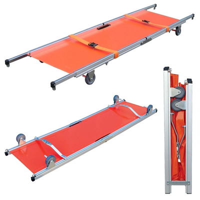 Ein guter Preis. 4 Räder Klappbett Aluminiumlegierung Flach einfache Treppe Räder 350lb Online