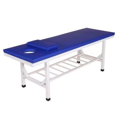 Blaue 32in Klinik-Prüfungs-Raum-Bett-Aluminiumlegierungs-manuelle Energie